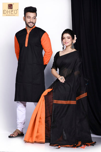 Hum Tum-Kurta-Saree Couple Set