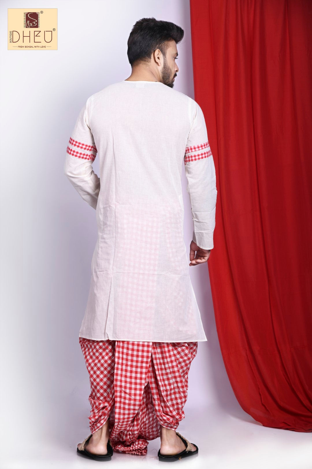 Maha Astamir Saaj- Saree-Kurta Couple Set