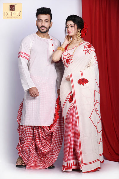 Maha Astamir Saaj- Dheu Designer Couple set