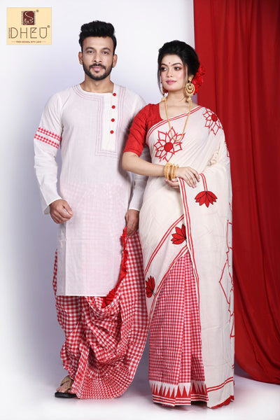 Maha Astamir Saaj- Dheu Designer Couple set