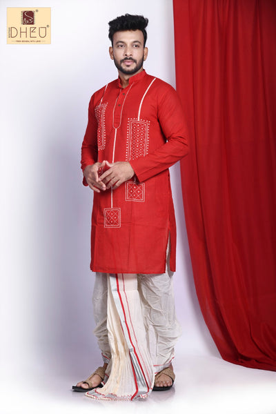 Scarlet Bee - Dheu Designer Dhoti(Optional)Kurta Set