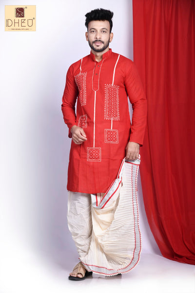 Scarlet Bee - Dheu Designer Dhoti(Optional)Kurta Set