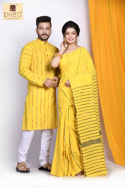 Surya Mukhi- Khadi Couple Set