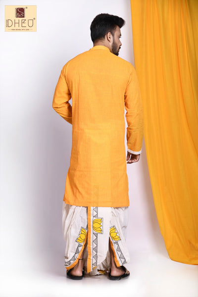 Jago Durga - Dheu Designer Dhoti(Optional)Kurta Set