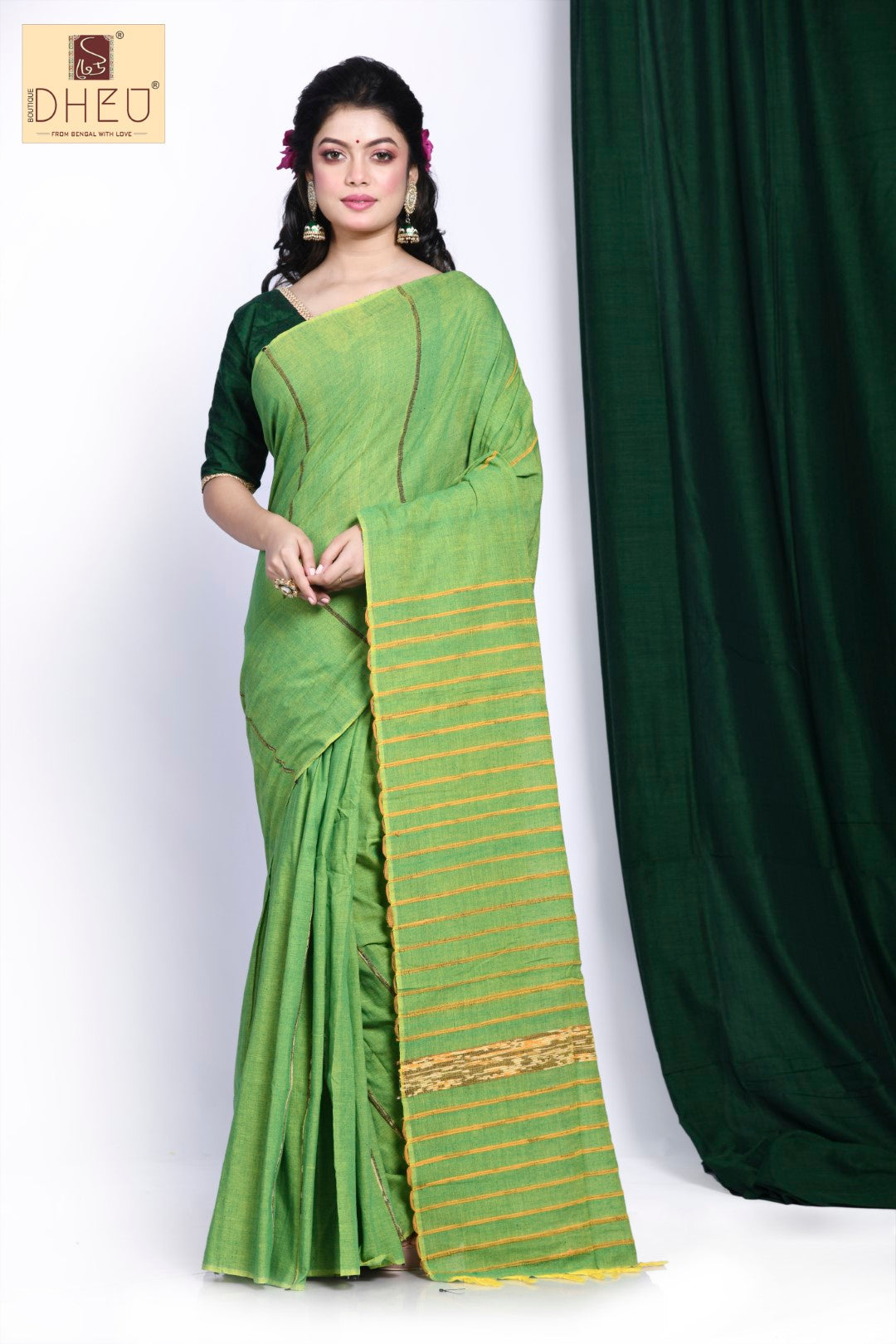 Lady's Slipper– Handloom Khes Cotton Saree