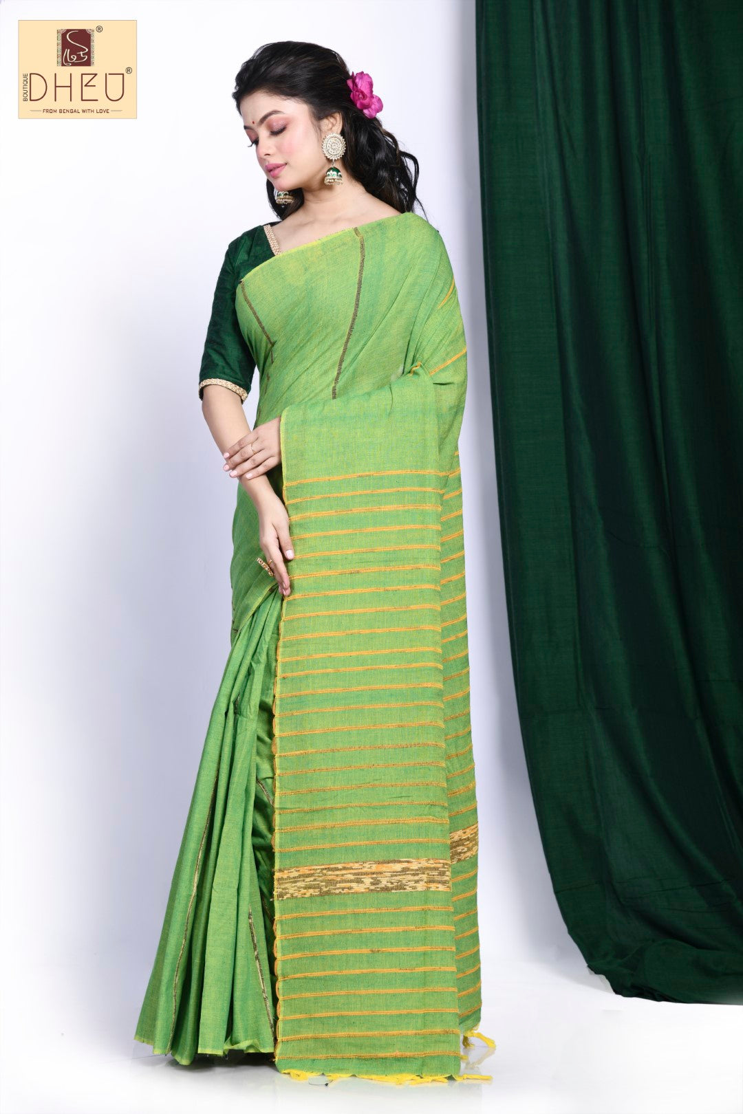 Lady's Slipper– Handloom Khes Cotton Saree