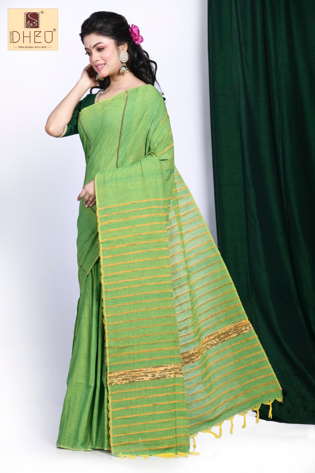 Lady's Slipper– Handloom Khes Cotton Saree