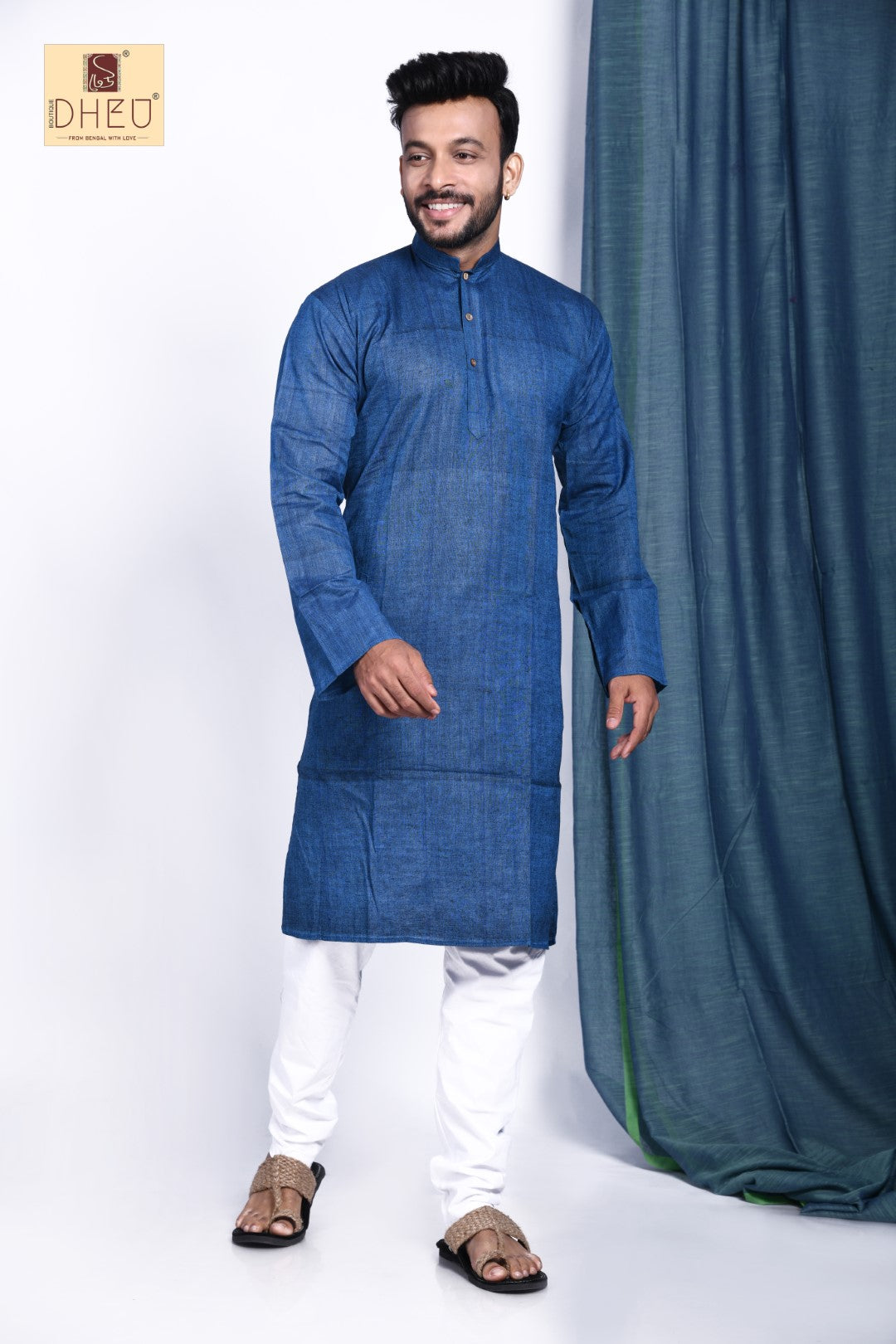 Desert Bluebells - Pure Cotton Kurta