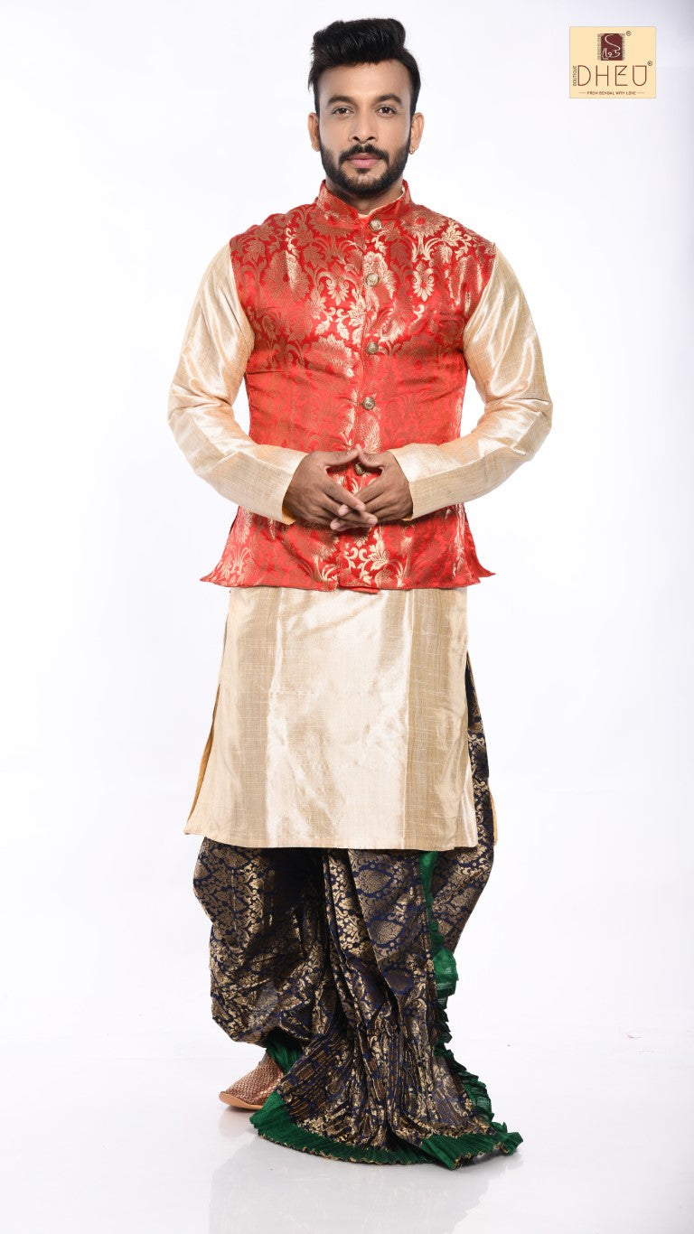 Saat Phere- Dheu Designer Dhoti(Optional)Kurta Set