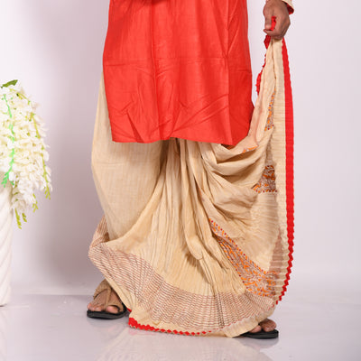Designer Kantha Dhoti- Ready to wear