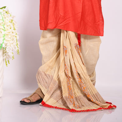 Designer Kantha Dhoti- Ready to wear