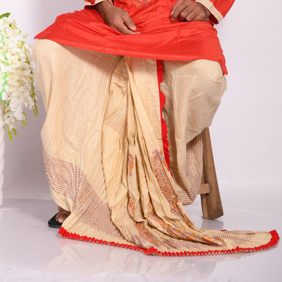 Designer Kantha Dhoti- Ready to wear