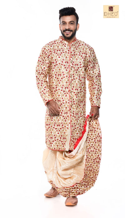 Wedding Story- Dheu Designer Dhoti(Optional)Kurta Set