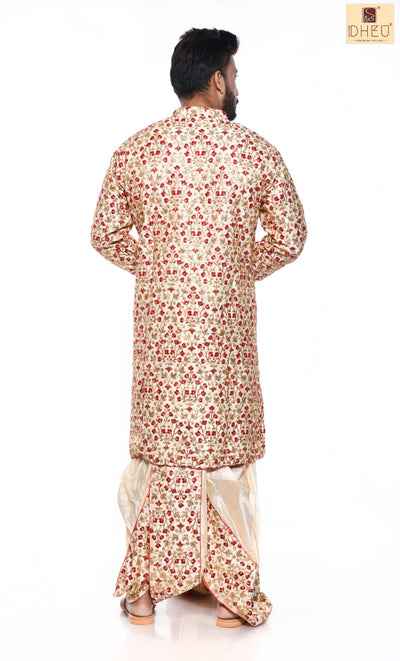 Wedding Story- Dheu Designer Dhoti(Optional)Kurta Set