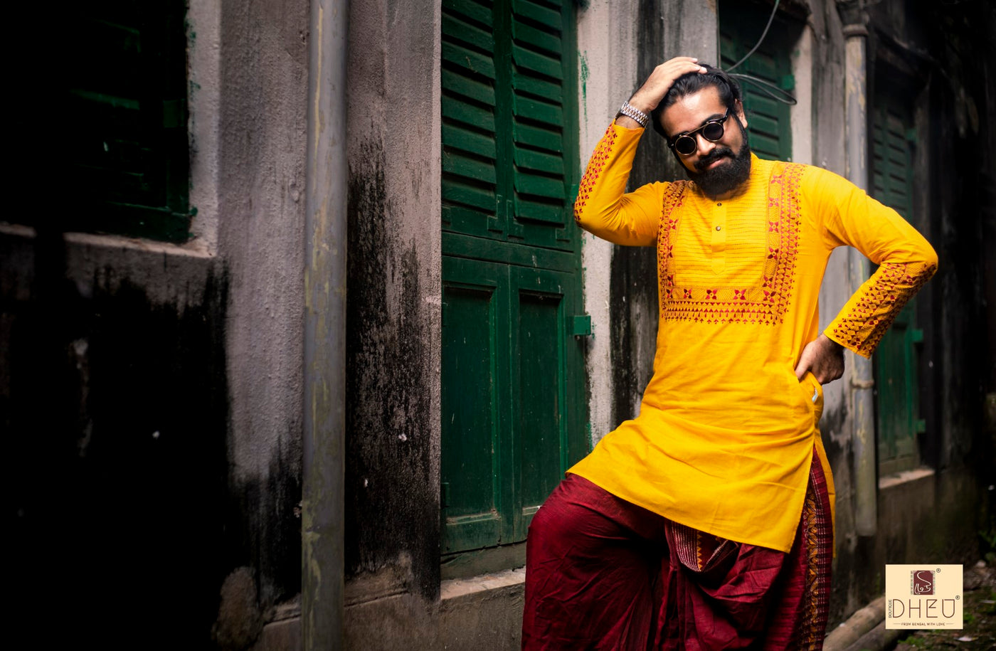 Anyo Basanto-Kurta+ Dhoti(Optional)